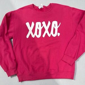 Valentine's Day Sweatshirt, Simple Design, Unisex Heart Tee For The Soul Size M